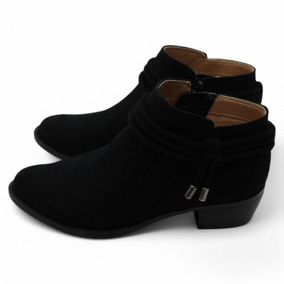 Life Stride Velocity Womens Black Braided Comfort Andrea Round Toe Block Heel Zi - Picture 7 of 9